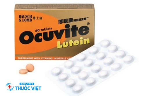 Thuốc bổ mắt OCUVITE cũng được dùng nhiều trên thị trường