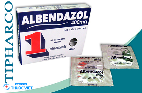 Thuốc Albendazol điều trị kí sinh trùng đường ruột