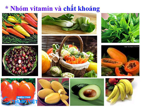Vitamin khoáng chất có nhiều trong rau củ quả