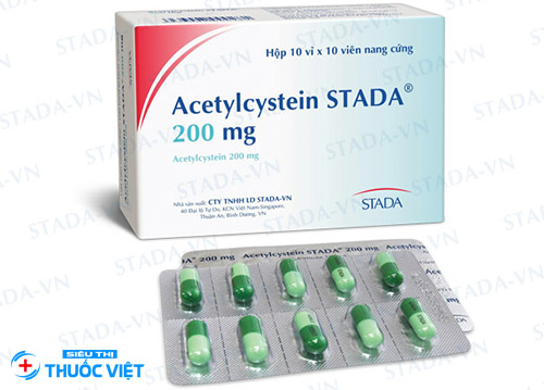 Thuốc Acetylcystein được sử dụng điều trị bệnh về đường hô hấp 