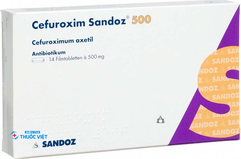 Thuốc kháng sinh Cefuroxim 500mg