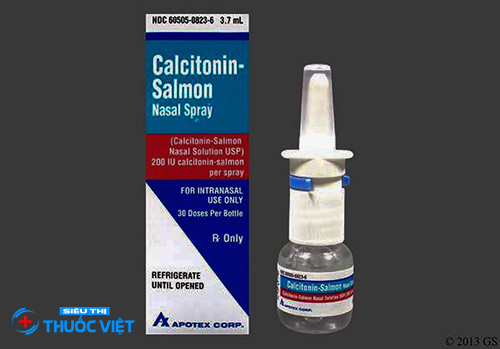 Calcitonin được bao chế dưới dạng xịt  và tiêm da