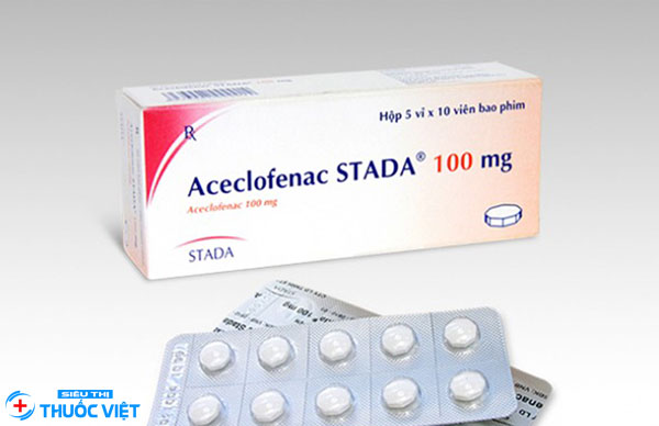 Thuốc Aceclofenac 100mg